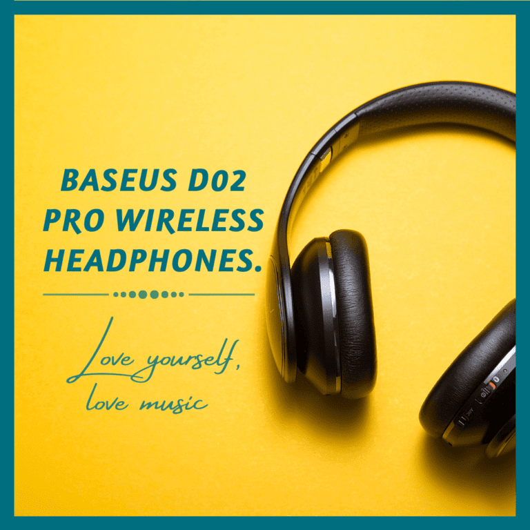 "Baseus D02 Pro Wireless Headphones - Front View"