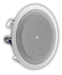 "JBL 8128 Full-Range in-Ceiling Loudspeaker - 4 speakers, 8 inches, 6 Watts, white."